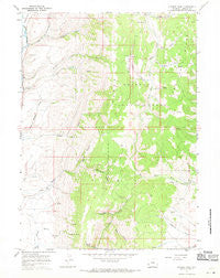 Nugent Park Wyoming Historical topographic map, 1:24000 scale, 7.5 X 7.5 Minute, Year 1967