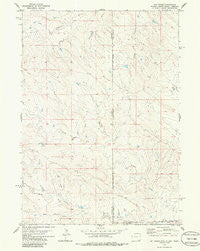 Oat Creek Wyoming Historical topographic map, 1:24000 scale, 7.5 X 7.5 Minute, Year 1978