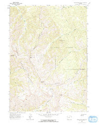 Observation Peak Wyoming Historical topographic map, 1:24000 scale, 7.5 X 7.5 Minute, Year 1963