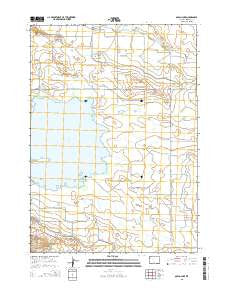 Ocean Lake Wyoming Current topographic map, 1:24000 scale, 7.5 X 7.5 Minute, Year 2015