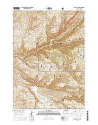 Old Maid Gulch Wyoming Current topographic map, 1:24000 scale, 7.5 X 7.5 Minute, Year 2015