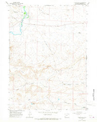 Olsen Ranch Wyoming Historical topographic map, 1:24000 scale, 7.5 X 7.5 Minute, Year 1964