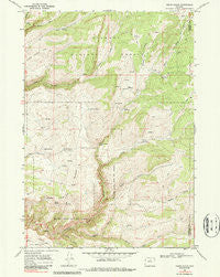 Onion Gulch Wyoming Historical topographic map, 1:24000 scale, 7.5 X 7.5 Minute, Year 1967