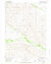 Onion Springs Wyoming Historical topographic map, 1:24000 scale, 7.5 X 7.5 Minute, Year 1970