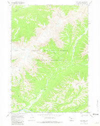 Open Creek Wyoming Historical topographic map, 1:24000 scale, 7.5 X 7.5 Minute, Year 1970