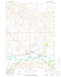 Orin Wyoming Historical topographic map, 1:24000 scale, 7.5 X 7.5 Minute, Year 1949