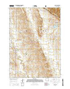 Osage SE Wyoming Current topographic map, 1:24000 scale, 7.5 X 7.5 Minute, Year 2015