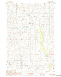 Oshoto Wyoming Historical topographic map, 1:24000 scale, 7.5 X 7.5 Minute, Year 1984