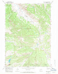 Ouzel Falls Wyoming Historical topographic map, 1:24000 scale, 7.5 X 7.5 Minute, Year 1967