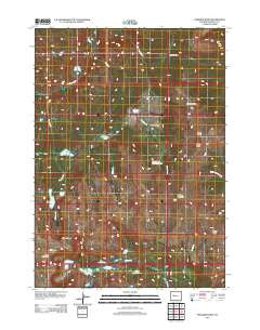 Paradise Basin Wyoming Historical topographic map, 1:24000 scale, 7.5 X 7.5 Minute, Year 2012