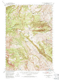 Pat O'Hara Mountain Wyoming Historical topographic map, 1:62500 scale, 15 X 15 Minute, Year 1949