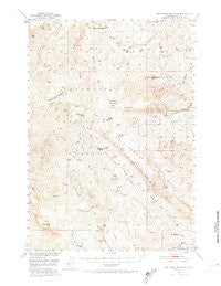 Pat O'Hara Mountain Wyoming Historical topographic map, 1:62500 scale, 15 X 15 Minute, Year 1949