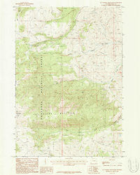 Pat O' Hara Mountain Wyoming Historical topographic map, 1:24000 scale, 7.5 X 7.5 Minute, Year 1987