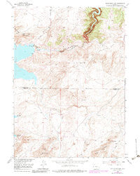 Pathfinder Dam Wyoming Historical topographic map, 1:24000 scale, 7.5 X 7.5 Minute, Year 1951