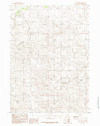 Patsy Draw Wyoming Historical topographic map, 1:24000 scale, 7.5 X 7.5 Minute, Year 1984
