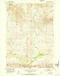 Picard Ranch Wyoming Historical topographic map, 1:24000 scale, 7.5 X 7.5 Minute, Year 1952