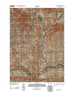 Picard Ranch Wyoming Historical topographic map, 1:24000 scale, 7.5 X 7.5 Minute, Year 2012