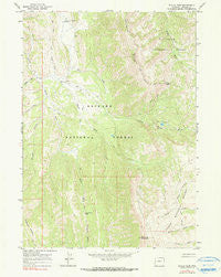 Pickle Pass Wyoming Historical topographic map, 1:24000 scale, 7.5 X 7.5 Minute, Year 1965