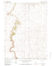 Pine Bluffs SE Wyoming Historical topographic map, 1:24000 scale, 7.5 X 7.5 Minute, Year 1963