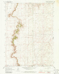 Pine Bluffs SE Wyoming Historical topographic map, 1:24000 scale, 7.5 X 7.5 Minute, Year 1963