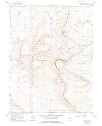 Pine Butte Wyoming Historical topographic map, 1:24000 scale, 7.5 X 7.5 Minute, Year 1968