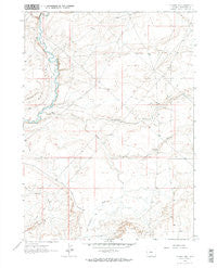 Pittman Well Wyoming Historical topographic map, 1:24000 scale, 7.5 X 7.5 Minute, Year 1963