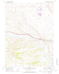 Point Of Rocks Wyoming Historical topographic map, 1:24000 scale, 7.5 X 7.5 Minute, Year 1968