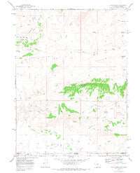 Poison Basin Wyoming Historical topographic map, 1:24000 scale, 7.5 X 7.5 Minute, Year 1970