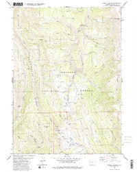 Poison Meadows Wyoming Historical topographic map, 1:24000 scale, 7.5 X 7.5 Minute, Year 1980