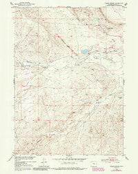 Poison Spider Wyoming Historical topographic map, 1:24000 scale, 7.5 X 7.5 Minute, Year 1951