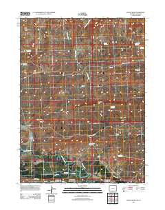 Poison Basin Wyoming Historical topographic map, 1:24000 scale, 7.5 X 7.5 Minute, Year 2012