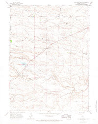Pole Creek Ranch Wyoming Historical topographic map, 1:24000 scale, 7.5 X 7.5 Minute, Year 1963