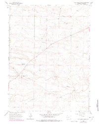 Pole Creek Ranch Wyoming Historical topographic map, 1:24000 scale, 7.5 X 7.5 Minute, Year 1963