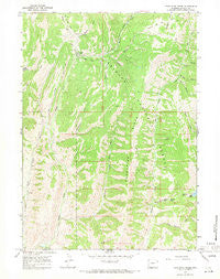 Porcupine Creek Wyoming Historical topographic map, 1:24000 scale, 7.5 X 7.5 Minute, Year 1967