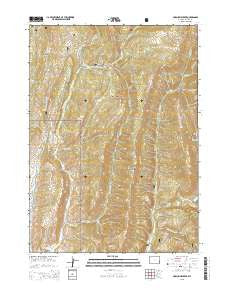 Porcupine Creek Wyoming Current topographic map, 1:24000 scale, 7.5 X 7.5 Minute, Year 2015