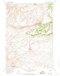 Potato Butte Wyoming Historical topographic map, 1:24000 scale, 7.5 X 7.5 Minute, Year 1965