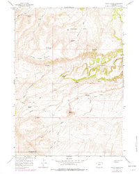 Potato Butte Wyoming Historical topographic map, 1:24000 scale, 7.5 X 7.5 Minute, Year 1965