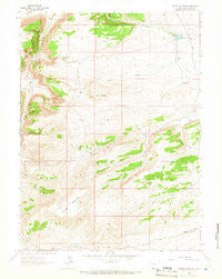 Potter Mountain Wyoming Historical topographic map, 1:24000 scale, 7.5 X 7.5 Minute, Year 1963