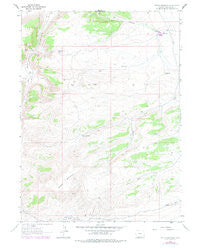 Potter Mountain Wyoming Historical topographic map, 1:24000 scale, 7.5 X 7.5 Minute, Year 1963