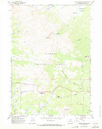 Powder River Pass Wyoming Historical topographic map, 1:24000 scale, 7.5 X 7.5 Minute, Year 1967