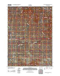 Prospect Mountains Wyoming Historical topographic map, 1:24000 scale, 7.5 X 7.5 Minute, Year 2012