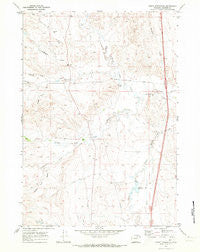 Purdy Reservoir Wyoming Historical topographic map, 1:24000 scale, 7.5 X 7.5 Minute, Year 1970