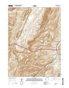 Ragan Wyoming Current topographic map, 1:24000 scale, 7.5 X 7.5 Minute, Year 2015