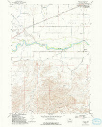 Ralston Wyoming Historical topographic map, 1:24000 scale, 7.5 X 7.5 Minute, Year 1967