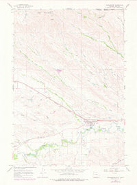 Ranchester Wyoming Historical topographic map, 1:24000 scale, 7.5 X 7.5 Minute, Year 1964