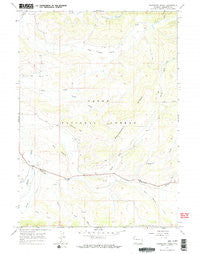 Raspberry Ridge Wyoming Historical topographic map, 1:24000 scale, 7.5 X 7.5 Minute, Year 1967