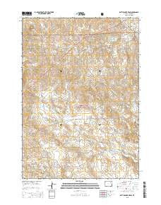 Rattlesnake Draw Wyoming Current topographic map, 1:24000 scale, 7.5 X 7.5 Minute, Year 2015