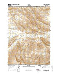 Rattlesnake Gulch Wyoming Current topographic map, 1:24000 scale, 7.5 X 7.5 Minute, Year 2015