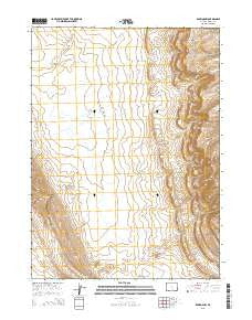 Rawlins NW Wyoming Current topographic map, 1:24000 scale, 7.5 X 7.5 Minute, Year 2015