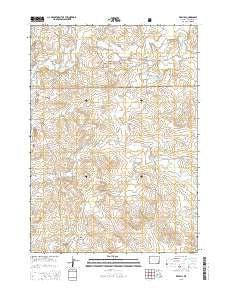 Red Hill Wyoming Current topographic map, 1:24000 scale, 7.5 X 7.5 Minute, Year 2015